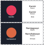Armenian Flashcard Set - Colors PRINTABLE